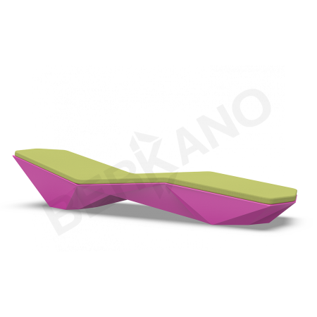 Шезлонг Quaro с подушками Royal Purple, Green