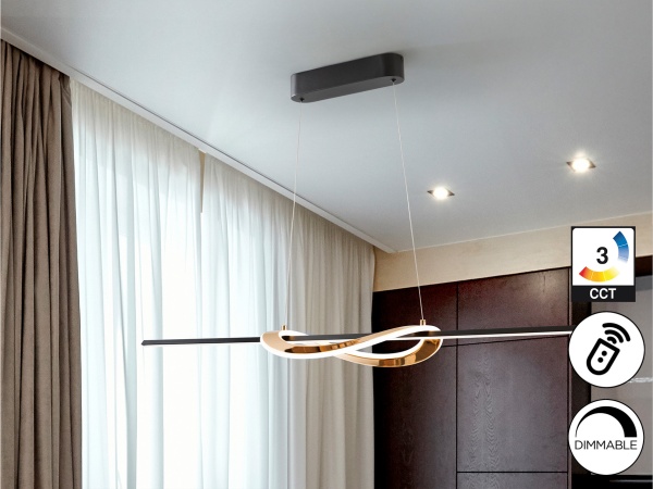 Enora Подвесной светильник черный/золотой от интернет-магазина IDODOM.RU