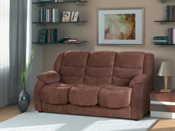 Ridberg 2 диван-кровать прямой велюр шоколад от интернет-магазина IDODOM.RU