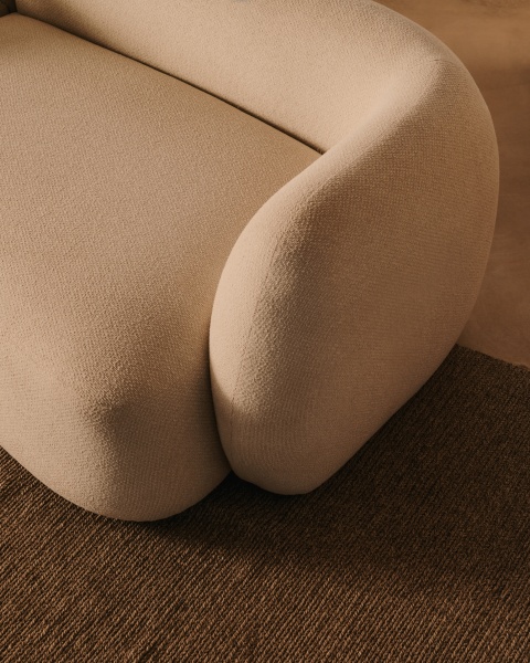 Модульный 2-местный диван Martina в экрю шенилле с левым шезлонгом 230 см от интернет-магазина IDODOM.RU