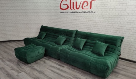 Подушка набивная ДеФранс - Вертикаль велюр