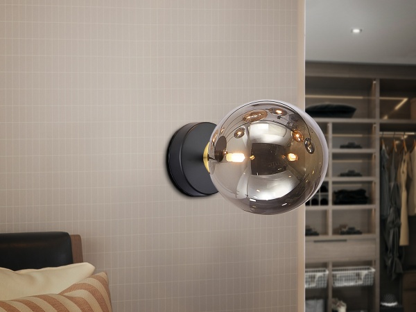 Бра Dark 1L черно-латунный от интернет-магазина IDODOM.RU