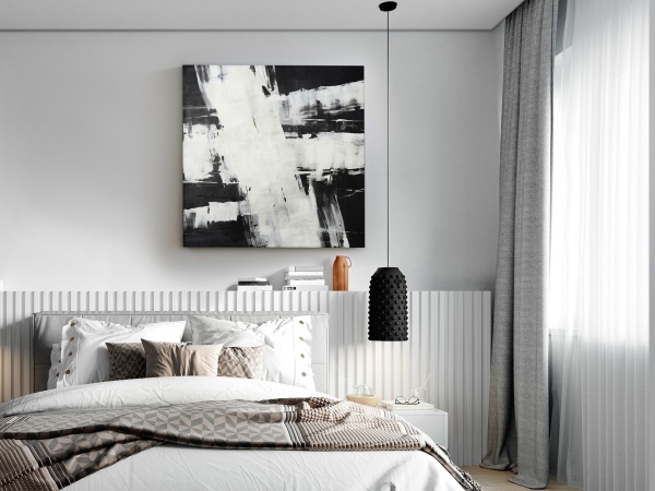 Картина Actos I выполненная акрилом 90X90 от интернет-магазина IDODOM.RU