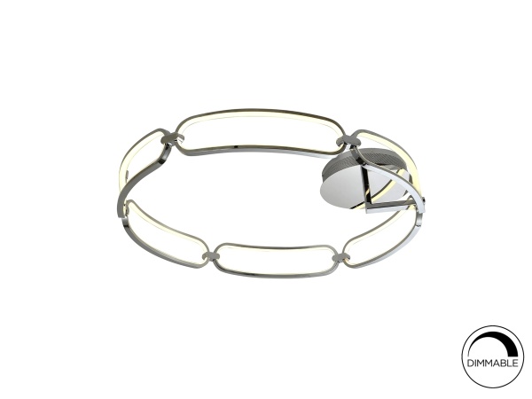 Потолочный светильник Colette Ø80 хром от интернет-магазина IDODOM.RU