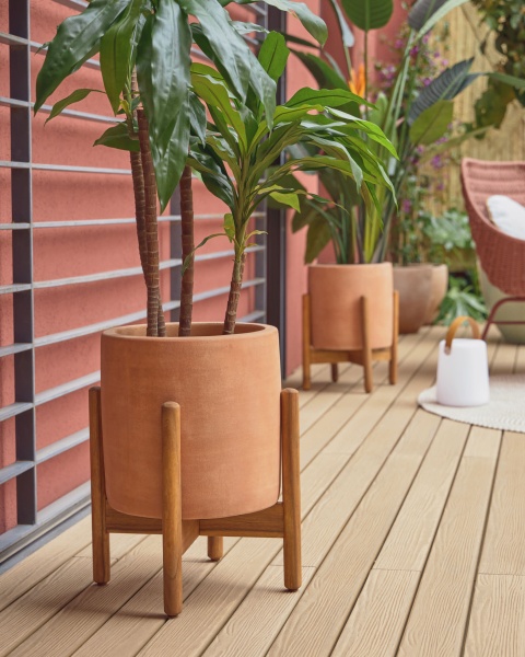 Кашпо Dalva терракотовое, 26 см от интернет-магазина IDODOM.RU