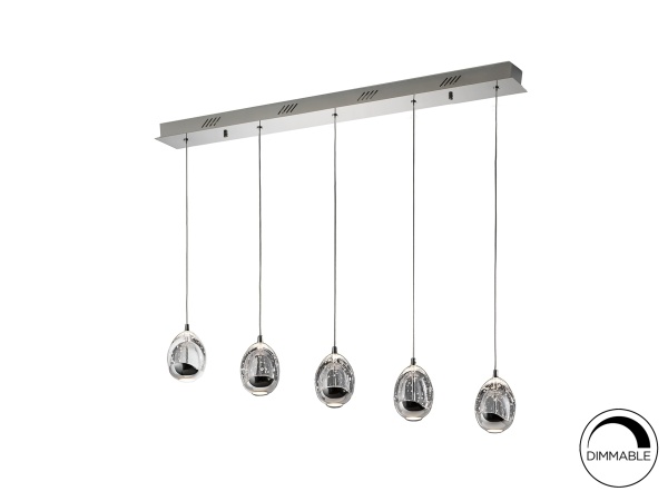 Подвесной светильник Rocio LED 5L хром от интернет-магазина IDODOM.RU