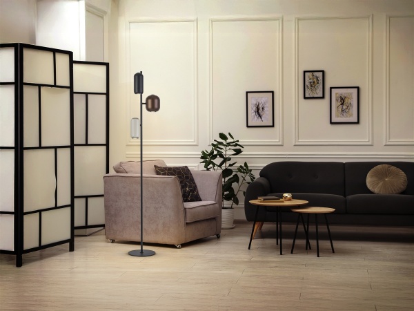 Nimes Торшер 3L черный-разноцветный от интернет-магазина IDODOM.RU