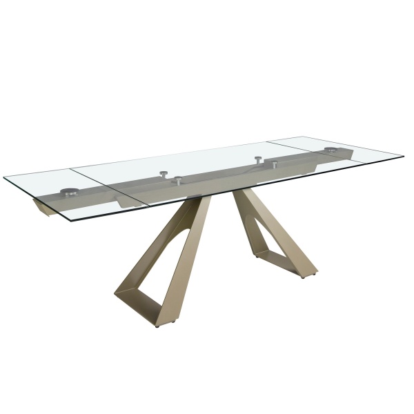 Раздвижной обеденный стол 1125/MC22052DT из закаленного стекла 160/200/240 x 90 от интернет-магазина IDODOM.RU