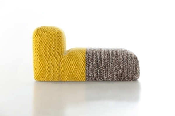 Пуф модульный Mangas Space Plait Yellow от интернет-магазина IDODOM.RU