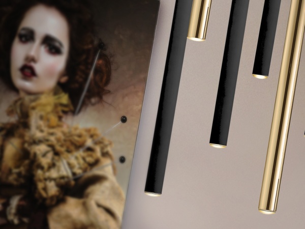 Подвесной светильник Varas 14L золото/черный DIM от интернет-магазина IDODOM.RU