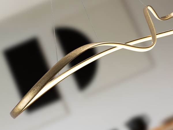 Подвесной светильник Lia большой золотой от интернет-магазина IDODOM.RU