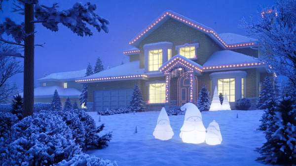 Светящийся снеговик Светильник Mr. Snowman L белого цвета от интернет-магазина IDODOM.RU