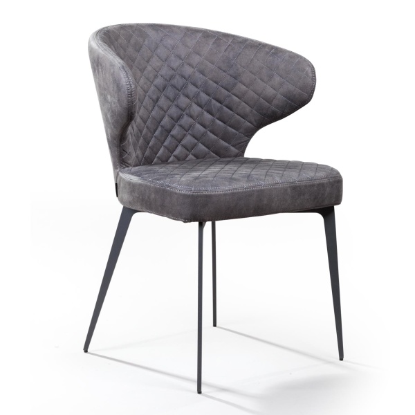 Стул Richard, замша серый от интернет-магазина IDODOM.RU