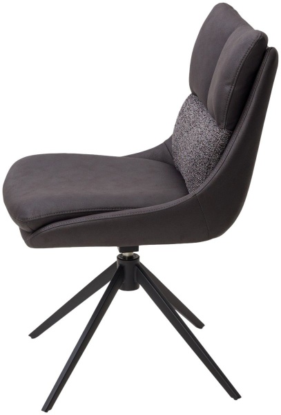 Стул Marlin ткань комби серый, поворотно-возвратный механизм 360 градусов от интернет-магазина IDODOM.RU