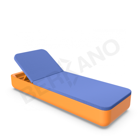 Шезлонг Grace Orange, Navy
