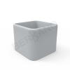 Кашпо Cubo 60 серого цвета