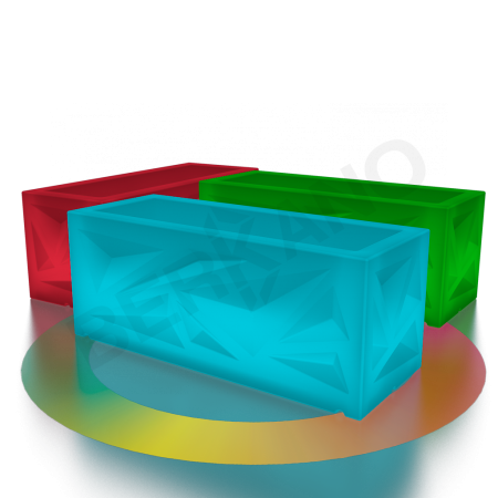 Кашпо Icelandic Horizontal DB Snow White RGB