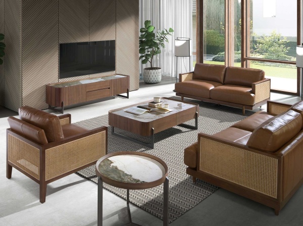 Кресло 5113/KF-A2092-M2731 коричневое кожаное от интернет-магазина IDODOM.RU