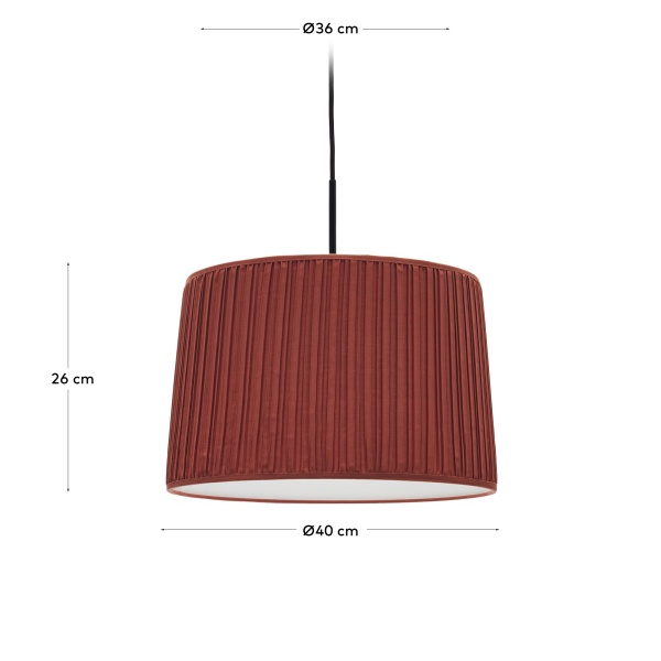 Потолочный плафон Guash терракотовый, 40 см от интернет-магазина IDODOM.RU