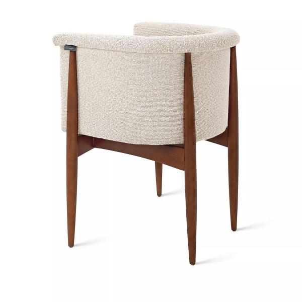 Полукресло Borgese, бук натуральный, лак коричневый, бежевый от интернет-магазина IDODOM.RU