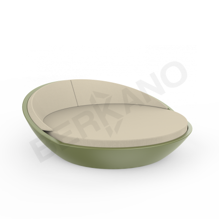 Шезлонг Riviera Olive Green, Bone Brown