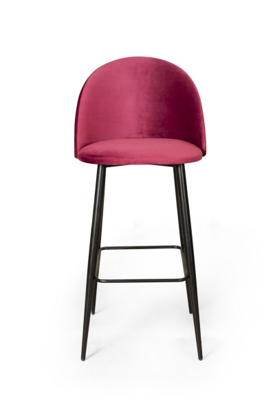 Стул барный Thomas, бархат красный 16 от интернет-магазина IDODOM.RU
