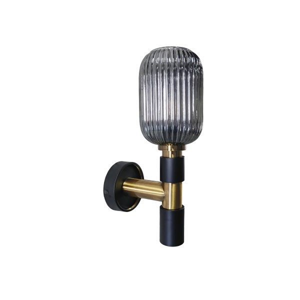 Бра Norma 1L черный / латунь от интернет-магазина IDODOM.RU