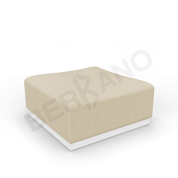 Пуф Fame с подушкой Snow White, Bone Brown