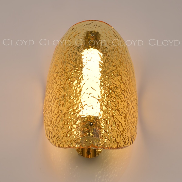 Бра Cloyd CARUDO W1 / золото - янтарн. стекло (арт.20370) от интернет-магазина IDODOM.RU