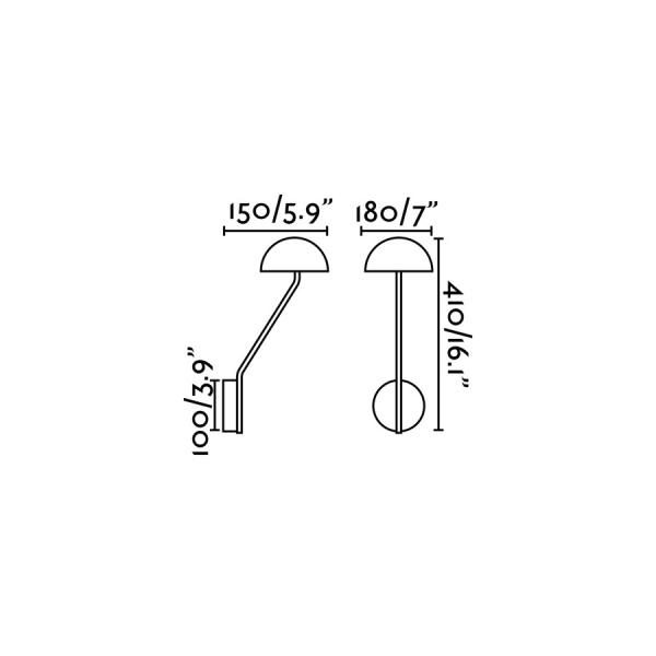 Бра Pure черно-белое от интернет-магазина IDODOM.RU