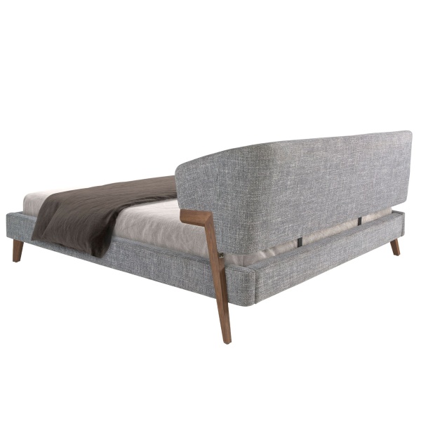 Кровать 7173/GC2323 из серой ткани 180 x 200 cm от интернет-магазина IDODOM.RU