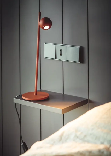 Настольная лампа Compass COM_4077 59 TERRACOTTA от интернет-магазина IDODOM.RU