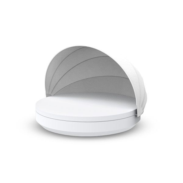 Кровать Vela ø210x40 cо складным навесом от интернет-магазина IDODOM.RU