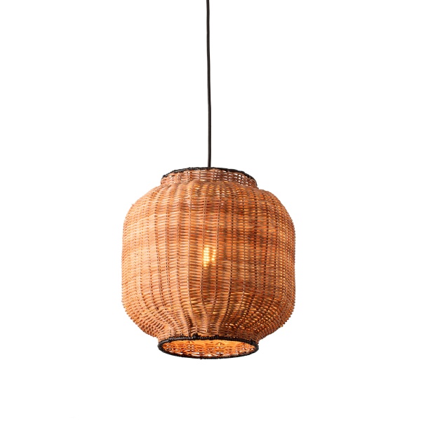 Подвесной светильник Tupai черный/ротанг от интернет-магазина IDODOM.RU
