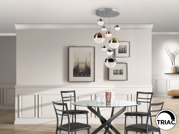 Подвесной светильник Sphere 9L LED Ø50 DIM разноцветный от интернет-магазина IDODOM.RU