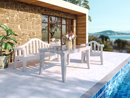 Скамейка Province Snow White от интернет-магазина IDODOM.RU