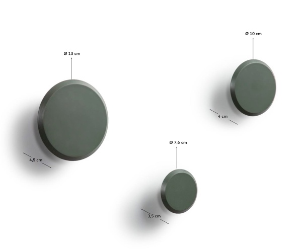 Набор вешалок Nadua зеленый от интернет-магазина IDODOM.RU