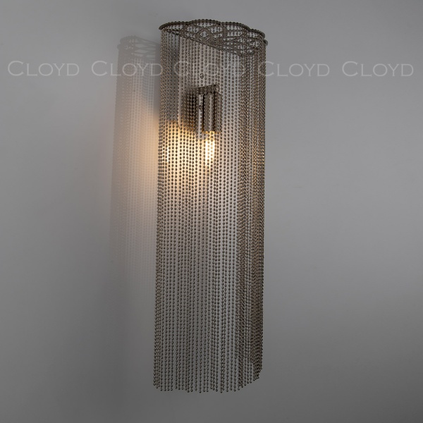 Бра Cloyd ONASSIS W1 / выс. 50 см - никель сатин (арт.20403) от интернет-магазина IDODOM.RU