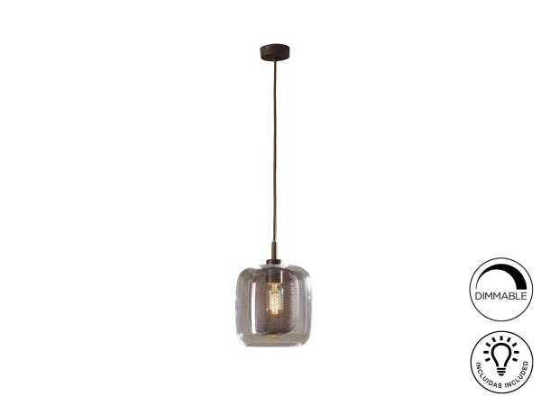 Подвесной светильник Fox 1L шоколадный от интернет-магазина IDODOM.RU