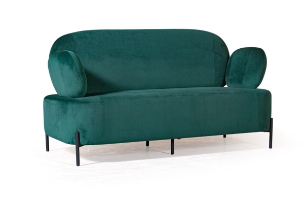 Диван Dandy двухместный, бархат зеленый 19 от интернет-магазина IDODOM.RU