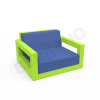 Кресло Quarter lounge с подушками Spring Green, Navy