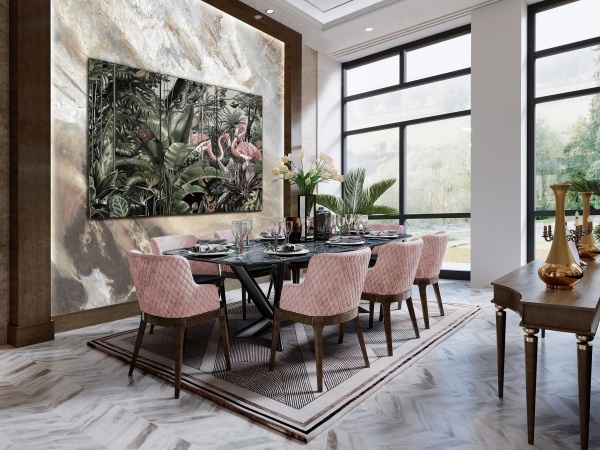 Фотография-триптих на стекле Flamencos 180x120 от интернет-магазина IDODOM.RU