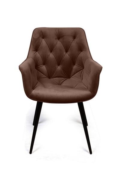 Стул Archi поворотный 90 градусов, функция возврата, антишум, бархат коричневый 12, опора конус от интернет-магазина IDODOM.RU