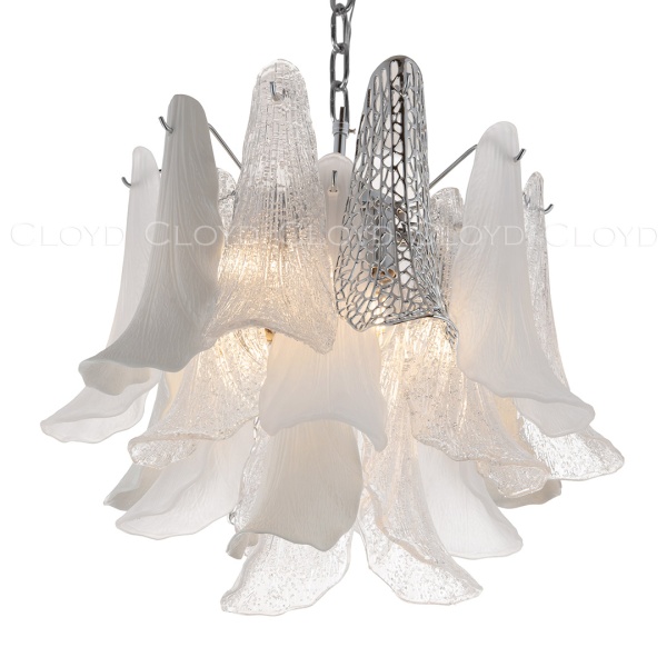 Люстра Cloyd WASABI C7 / Ø50 см - керамика - хром (арт.11448) от интернет-магазина IDODOM.RU