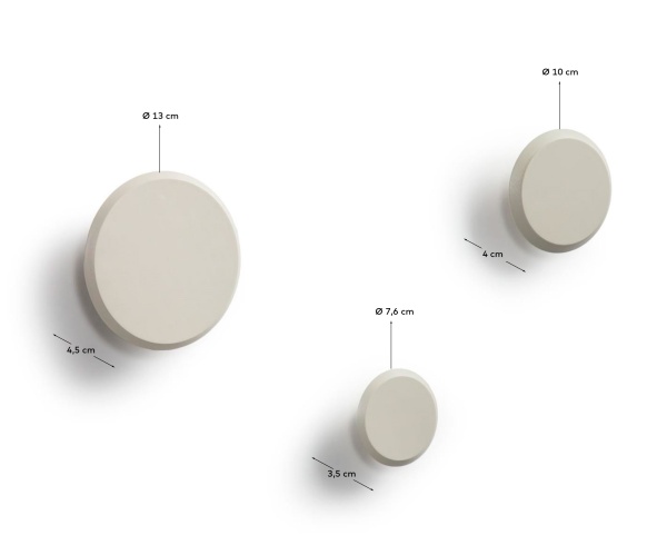 Набор вешалок Nadua бежевый от интернет-магазина IDODOM.RU