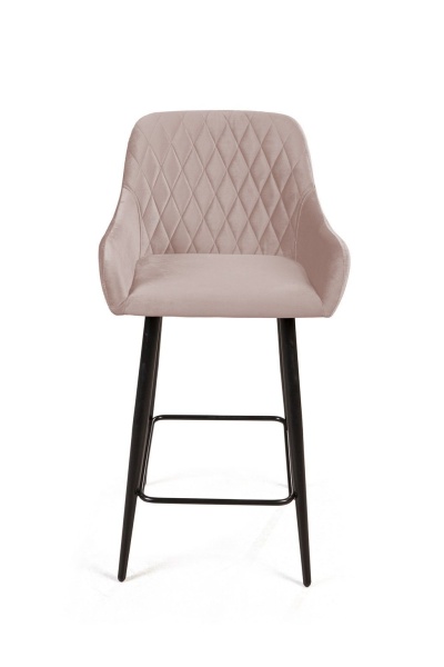 Стул полубарный Robert, бархат пепельно-бежевый 25 от интернет-магазина IDODOM.RU