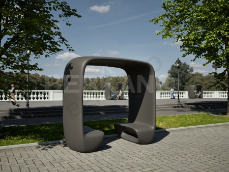 Скамья Phone Square Snow White от интернет-магазина IDODOM.RU