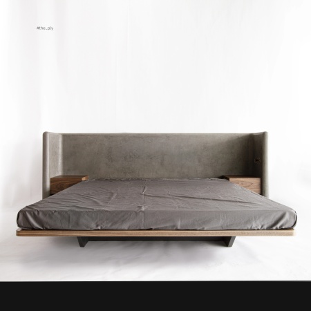 Кровать Stone_B2M с П-образным изголовьем и тумбочками от интернет-магазина IDODOM.RU