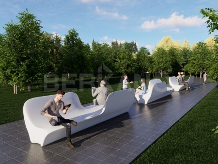 Скамейка Double wings Snow White от интернет-магазина IDODOM.RU