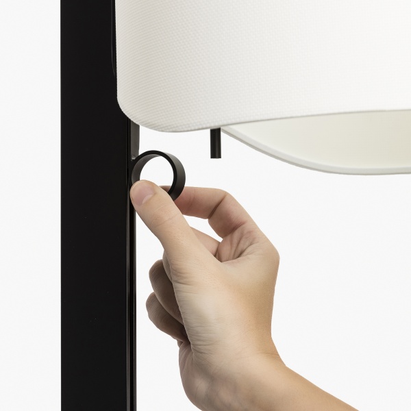 Торшер Stand Up черного и белого цвета E27 20W от интернет-магазина IDODOM.RU